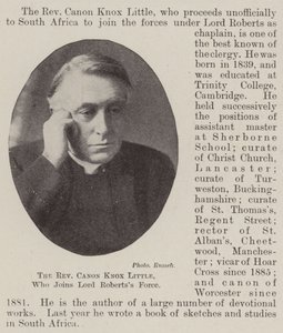 Il reverendo canonico Knox Little, che si unisce alla forza di Lord Roberts da English Photographer