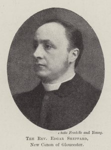 Il Reverendo Edgar Sheppard, nuovo canonico di Gloucester da English Photographer