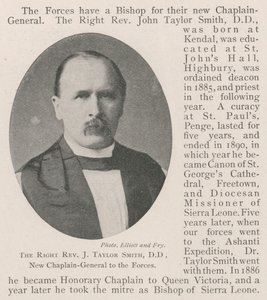 Il reverendo J Taylor Smith, DD, nuovo cappellano generale delle forze armate da English Photographer