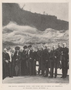 Il tour coloniale reale, il duca e la duchessa di Cornovaglia a Niagara Falls, 13 ottobre da English Photographer