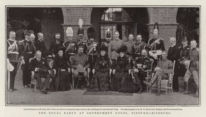 Il gruppo reale a Government House, Pietermaritzburg