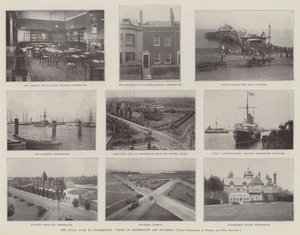 La visita reale a Portsmouth, vedute di Portsmouth e Southsea da English Photographer