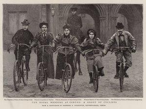 Il matrimonio reale a Coburg, un gruppo di ciclisti da English Photographer
