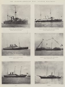 La guerra ispano-americana, navi da guerra spagnole da English Photographer