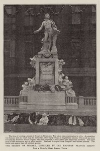 La statua di Mozart, svelata dall