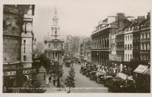 The Strand, con Somerset House e St Clement Danes, Londra da English Photographer