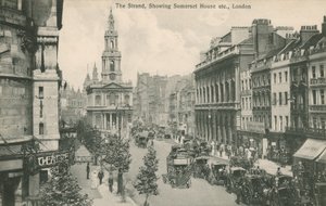 The Strand, con Somerset House e St Clement Danes, Londra da English Photographer