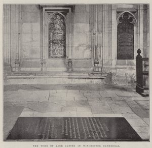 La Tomba di Jane Austen nella Cattedrale di Winchester da English Photographer