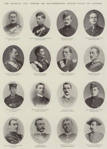 La guerra del Transvaal, ufficiali e sottufficiali uccisi e feriti da English Photographer