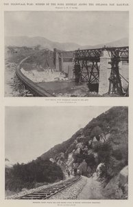 La guerra del Transvaal, scene della ritirata boera lungo la ferrovia di Delagoa Bay da English Photographer