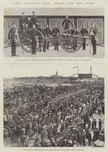 La guerra del Transvaal, truppe per il fronte da English Photographer