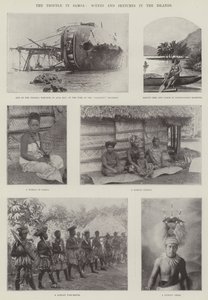 I problemi a Samoa, scene e schizzi nelle isole da English Photographer