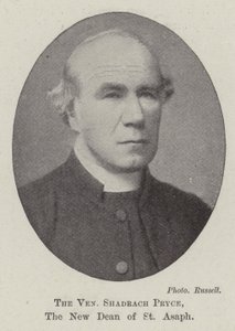 Il venerabile Shadrach Pryce, il nuovo decano di St Asaph da English Photographer