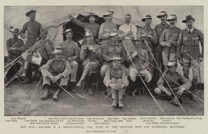 La Guerra, il Colonnello R.S. Baden-Powell e alcuni degli Ufficiali che difendono Mafeking