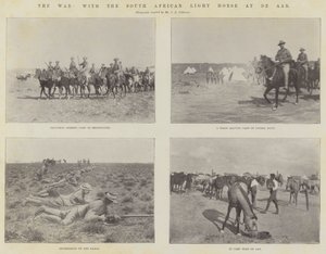 La guerra, con la cavalleria leggera sudafricana a De Aar