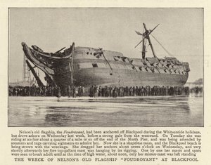 Il naufragio della vecchia nave ammiraglia di Nelson, Foudroyant, a Blackpool