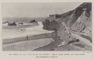 Il naufragio della Città di Rio de Janeiro, Spiaggia, Cliff House e Seal Rocks, Porto di San Francisco da English Photographer