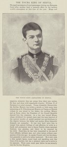 Il giovane re Alessandro di Serbia