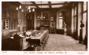 La sala del consiglio della St Pauls School