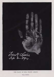 La mano di Mrs Frank Leslie