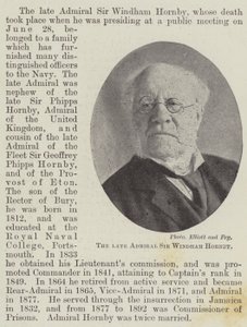 Il defunto Ammiraglio Sir Windham Hornby da English Photographer