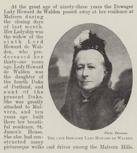 La Defunta Lady Howard de Walden da English Photographer