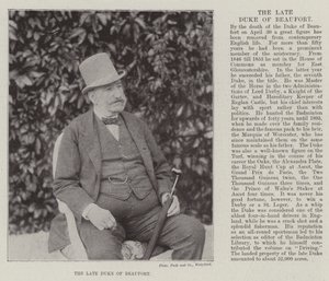 Il defunto Duca di Beaufort da English Photographer