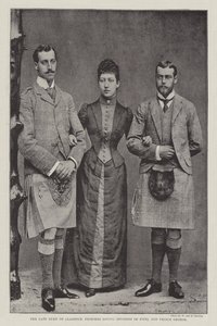Il defunto Duca di Clarence, la Principessa Louise (Duchessa di Fife) e il Principe George da English Photographer