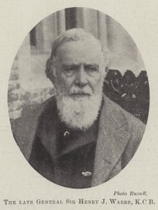 Il defunto generale Sir Henry J Warre, KCB da English Photographer