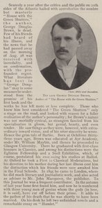 Il defunto George Douglas Brown, autore di 