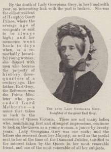 La defunta Lady Georgiana Grey, figlia del grande conte Grey da English Photographer