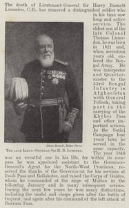 Il defunto tenente generale Sir H B Lumsden