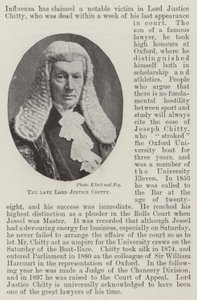 Il defunto Lord Justice Chitty da English Photographer