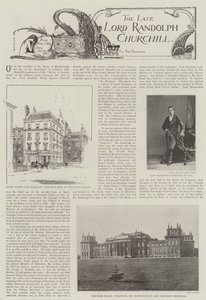 Il defunto Lord Randolph Churchill da English Photographer