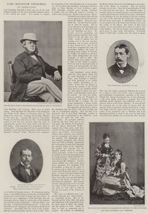 Il defunto Lord Randolph Churchill da English Photographer