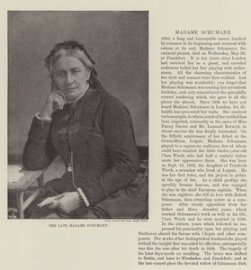 La defunta Madame Schumann