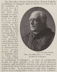 Il Defunto Reverendissimo C V Eyre, Arcivescovo di Glasgow