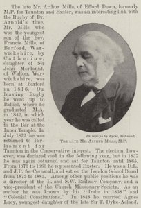 Il defunto signor Arthur Mills, MP da English Photographer