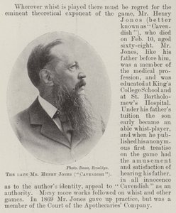 Il defunto signor Henry Jones (Cavendish) da English Photographer