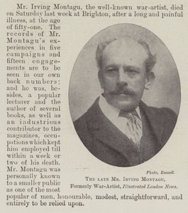 Il defunto Mr Irving Montagu, ex artista di guerra, Illustrated London News