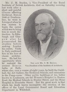 Il defunto signor J M Brydon, vicepresidente dell