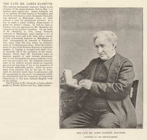 Il defunto Mr James Nasmyth, ingegnere, inventore del martello a vapore