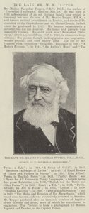 Il defunto Sig. Martin Farquhar Tupper, FRS, DCL, Autore di Proverbial Philosophy da English Photographer