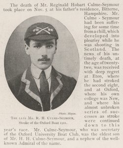 Il defunto signor R H Culme-Seymour, capovoga della barca di Oxford 1901