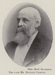 Il defunto Mr Richard Cadbury da English Photographer
