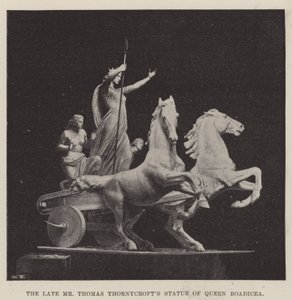 Statua della Regina Boadicea del defunto Signor Thomas Thornycroft