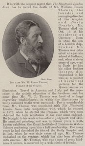 Il defunto Mr W Luson Thomas, fondatore del Graphic