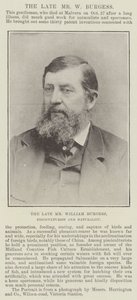 Il defunto Sig. William Burgess, Piscicultore e Naturalista