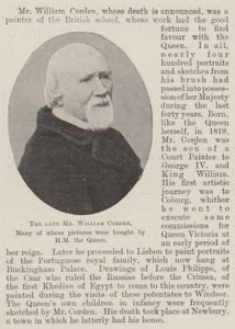 Il defunto signor William Corden, molti dei cui quadri furono acquistati da Sua Maestà la Regina da English Photographer