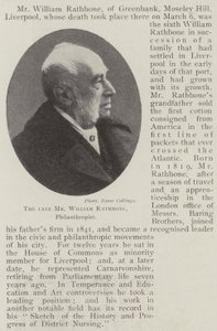 Il defunto Mr William Rathbone, filantropo